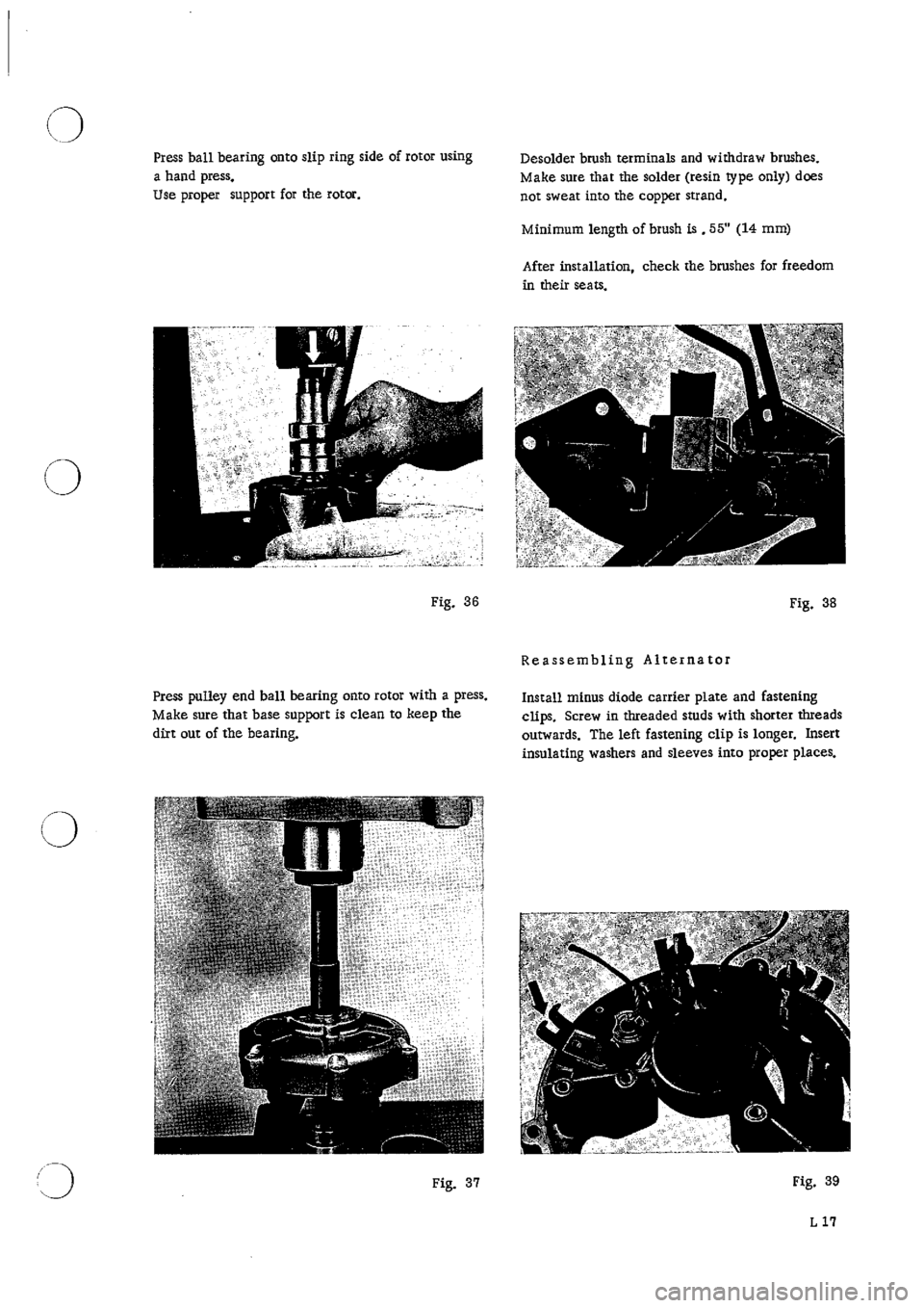 PORSCHE 911 1965 1.G Electrical User Guide 