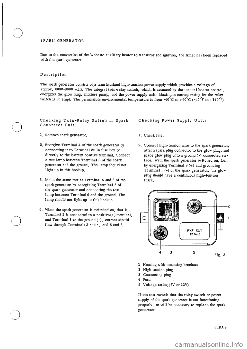 PORSCHE 911 1965 1.G Technical Instruction Service Manual 