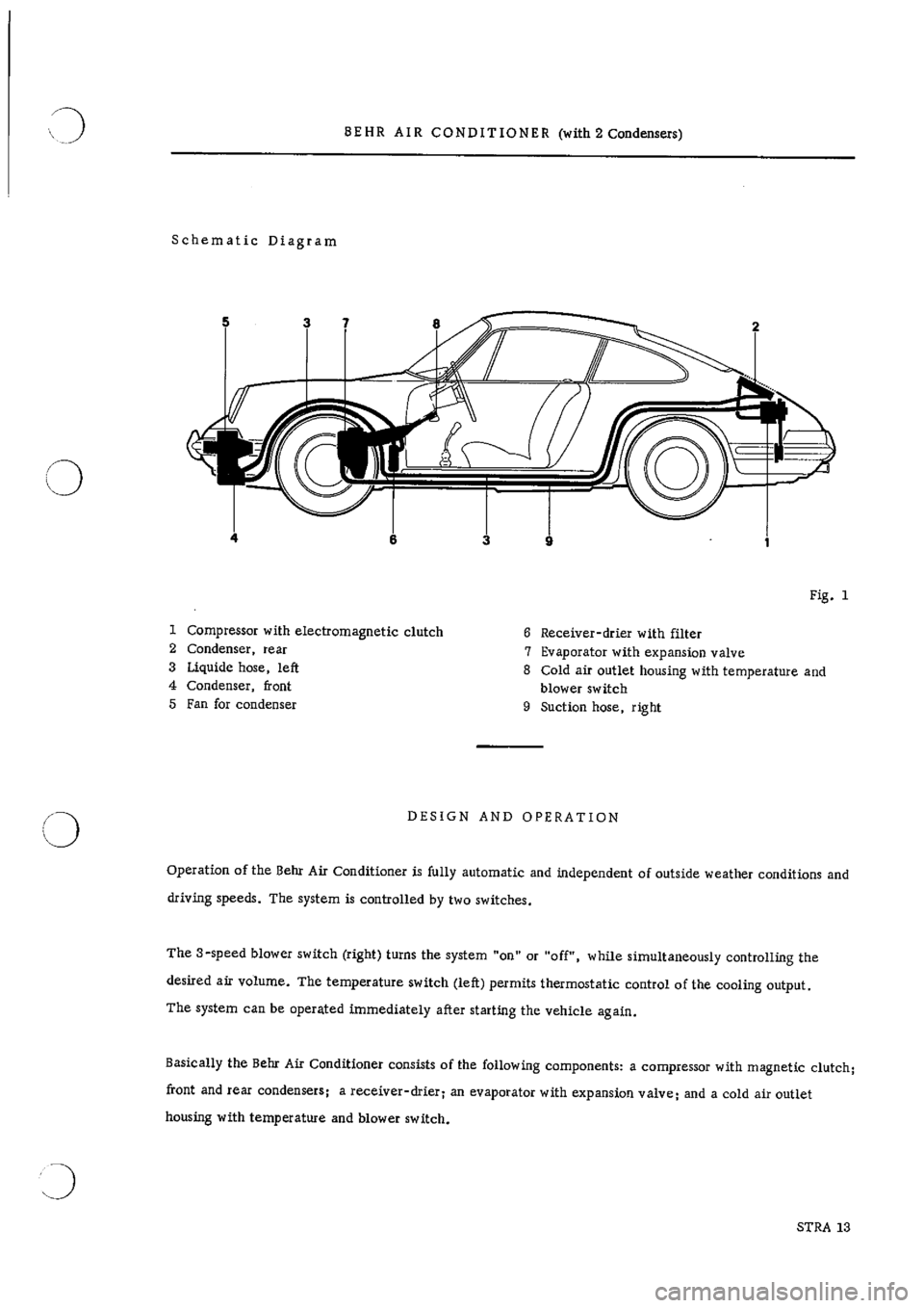 PORSCHE 911 1965 1.G Technical Instruction Repair Manual 