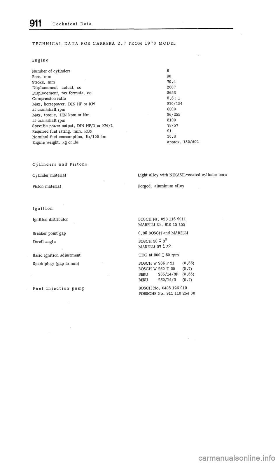 PORSCHE 911 1972 1.G 1 Owners Guide PORSCHE 911 1972 1.G 1 Owners Guide