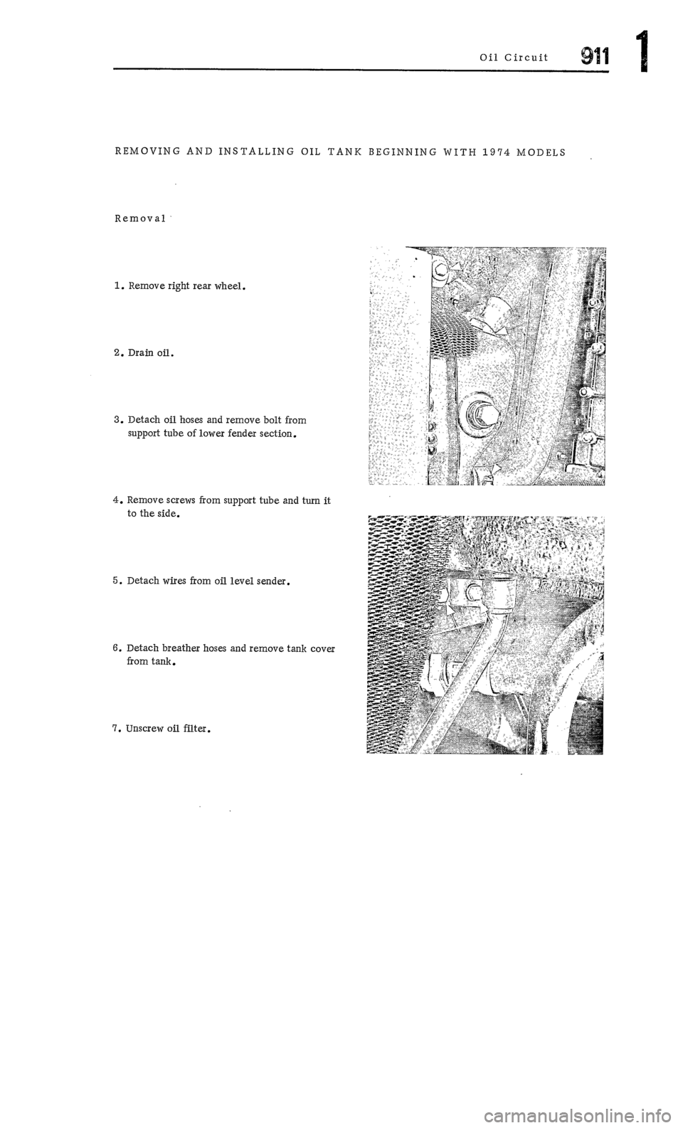 PORSCHE 911 1972 1.G  1 Manual PDF 