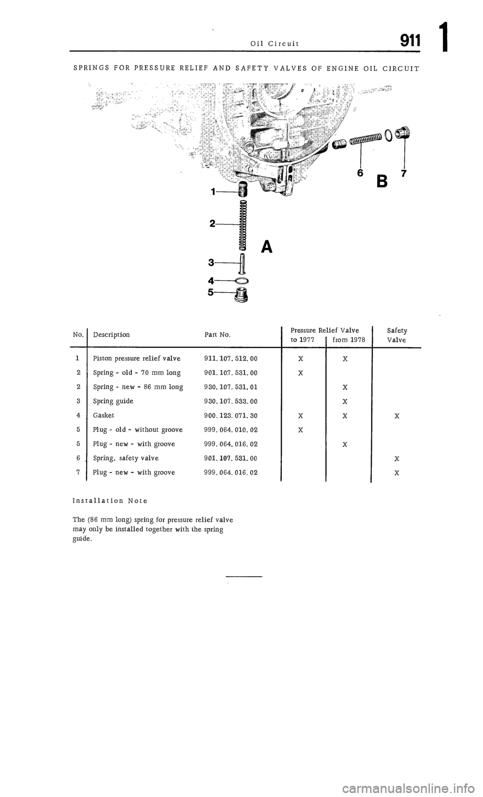 PORSCHE 911 1972 1.G 1 Owners Manual PORSCHE 911 1972 1.G 1 Owners Manual