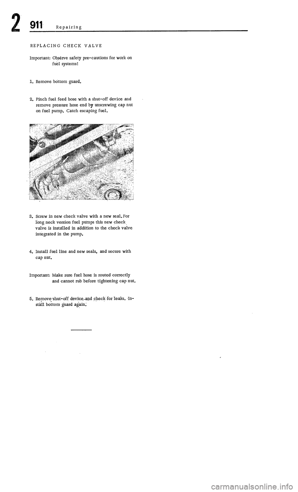 PORSCHE 911 1972 1.G Workshop Manual 2 