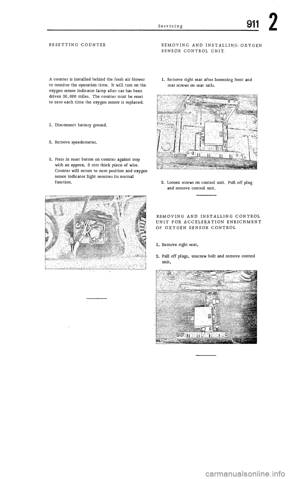 PORSCHE 911 1972 1.G Workshop Manual 2 