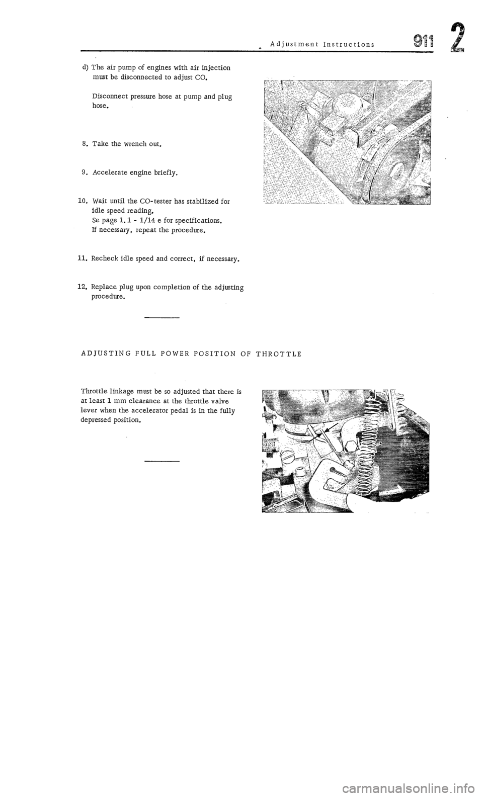 PORSCHE 911 1972 1.G Workshop Manual 2 
