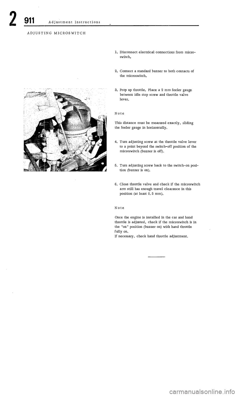 PORSCHE 911 1972 1.G Workshop Manual 2 