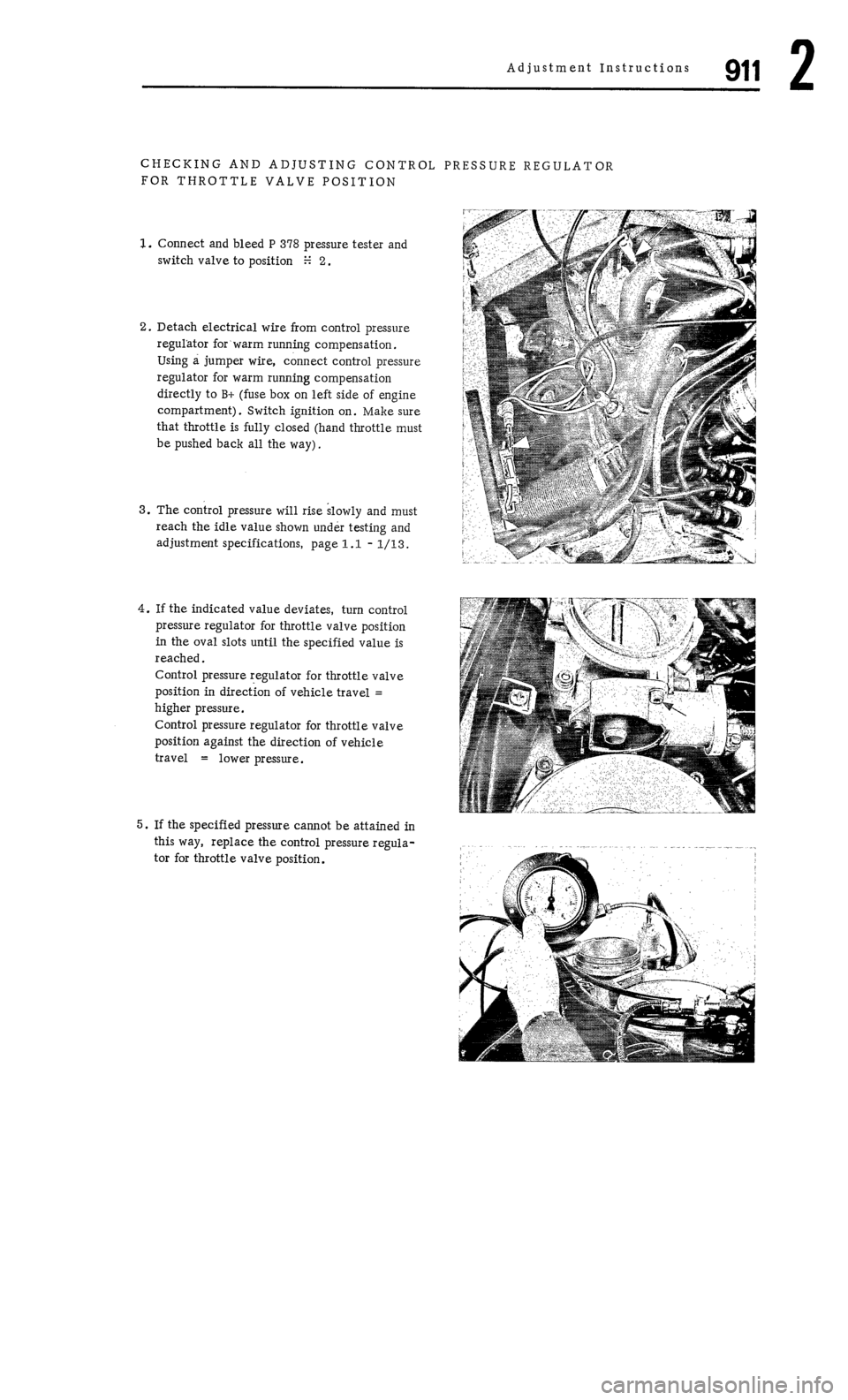 PORSCHE 911 1972 1.G Workshop Manual 2 