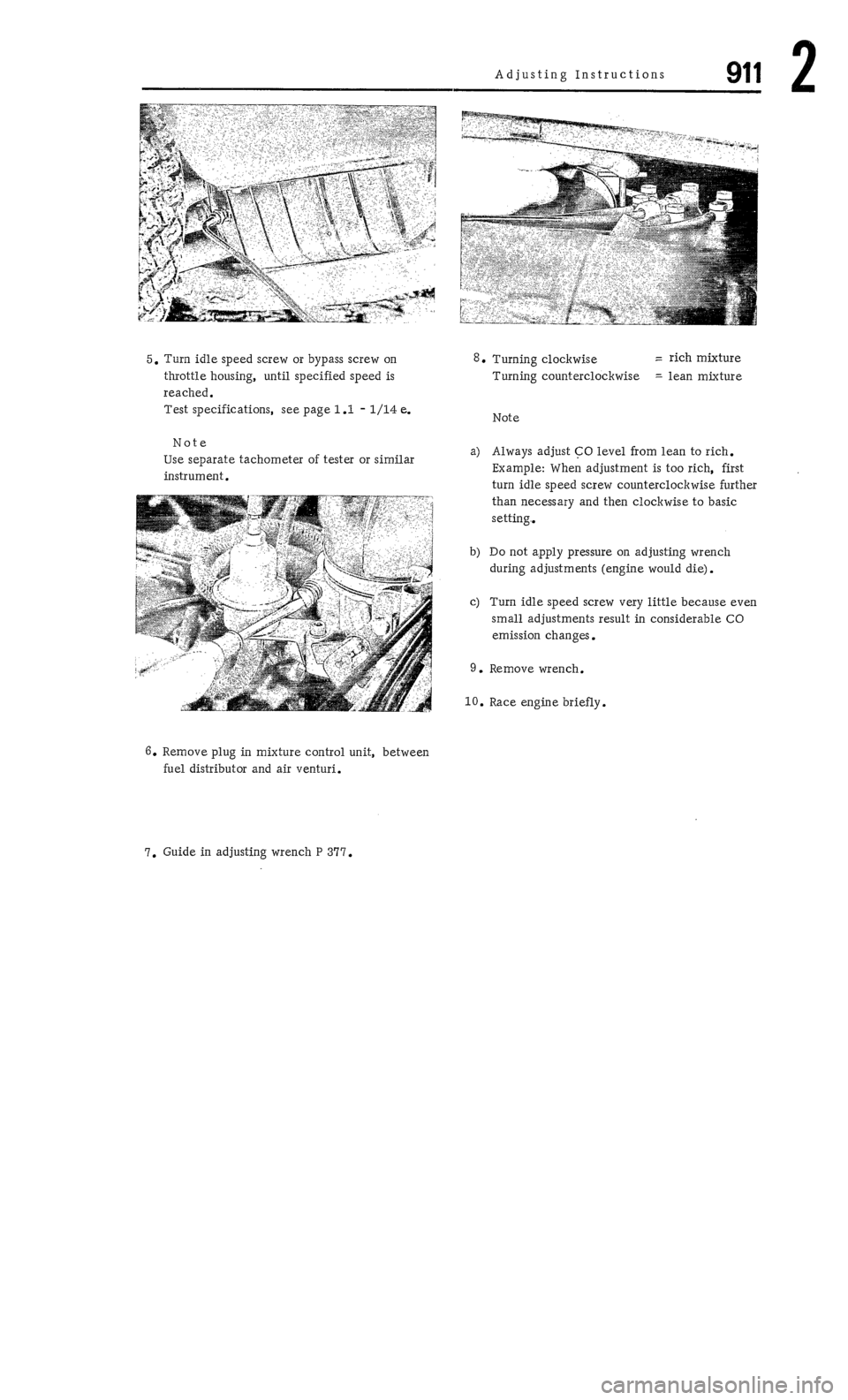 PORSCHE 911 1972 1.G Workshop Manual 2 PORSCHE 911 1972 1.G Workshop Manual 2