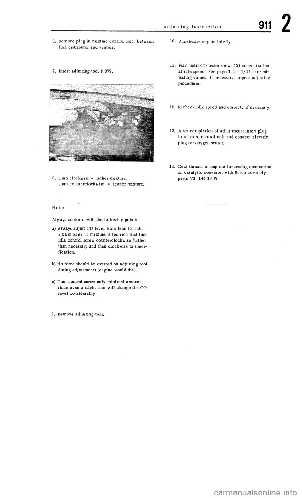 PORSCHE 911 1972 1.G Workshop Manual 2 PORSCHE 911 1972 1.G Workshop Manual 2