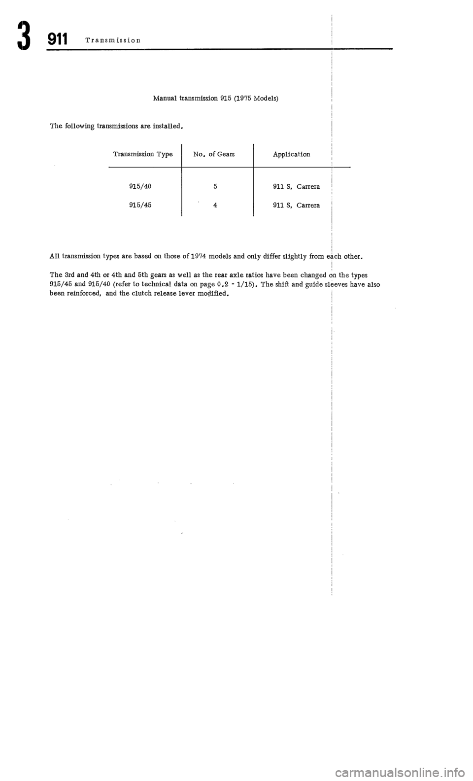 PORSCHE 911 1972 1.G Workshop Manual 2 