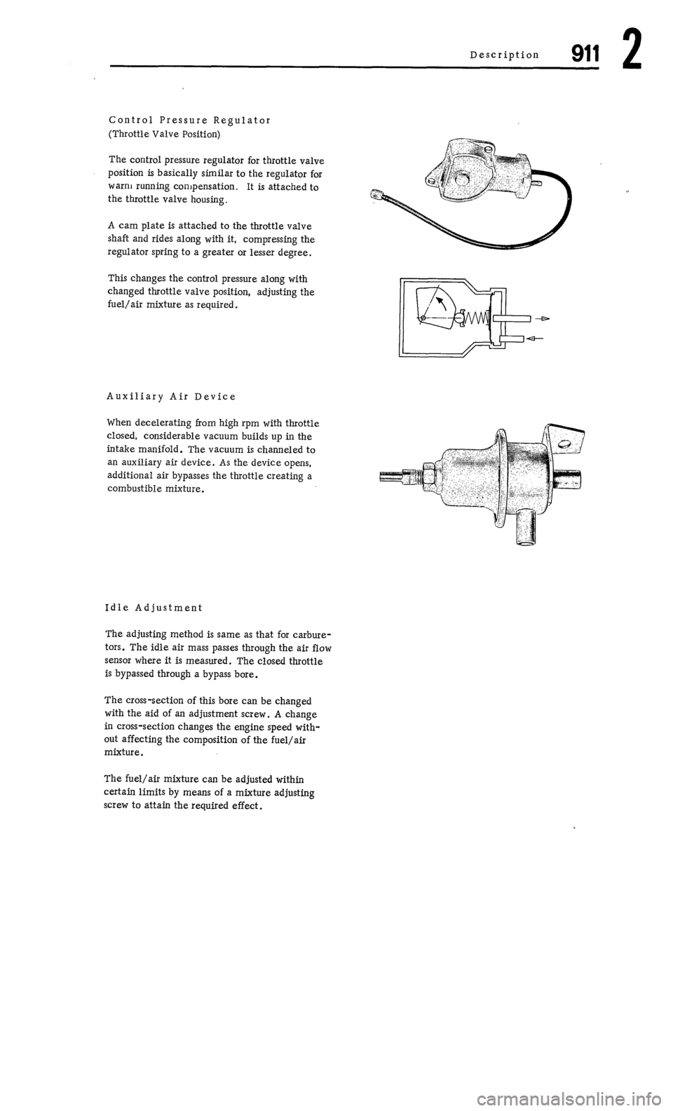 PORSCHE 911 1972 1.G  2 User Guide 