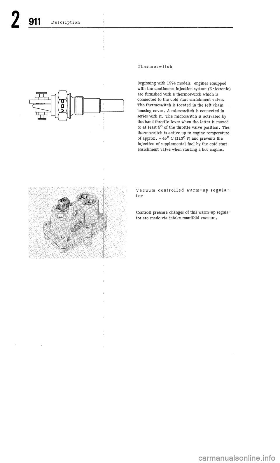 PORSCHE 911 1972 1.G  2 User Guide 