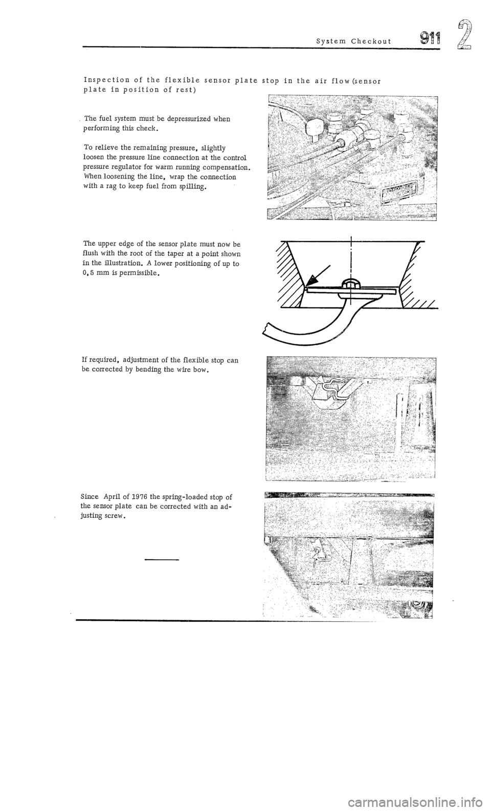PORSCHE 911 1972 1.G  2 Owners Manual 
