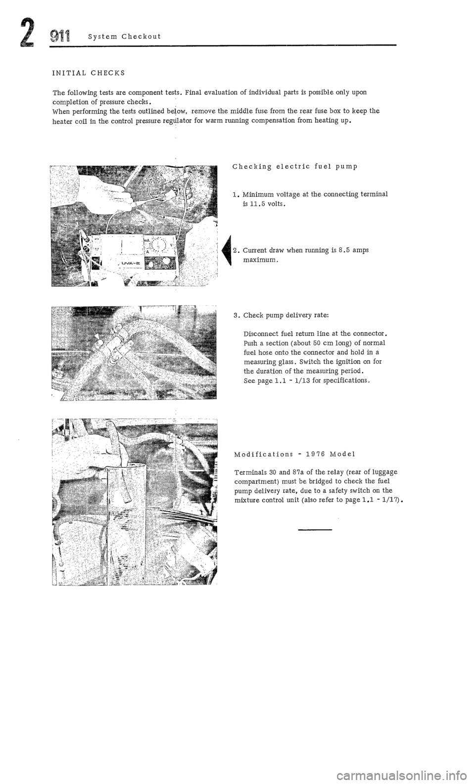 PORSCHE 911 1972 1.G  2 Owners Manual 