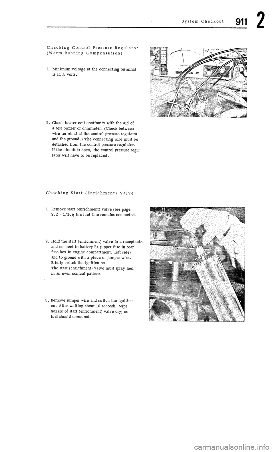 PORSCHE 911 1972 1.G  2 Owners Manual 