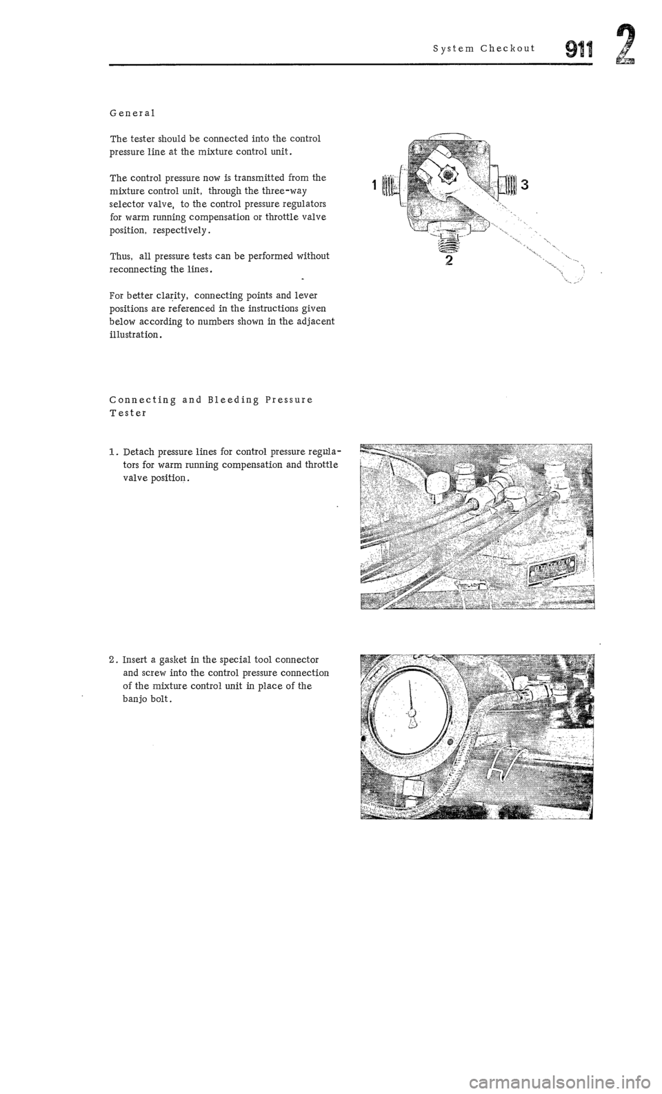 PORSCHE 911 1972 1.G  2 Owners Manual 