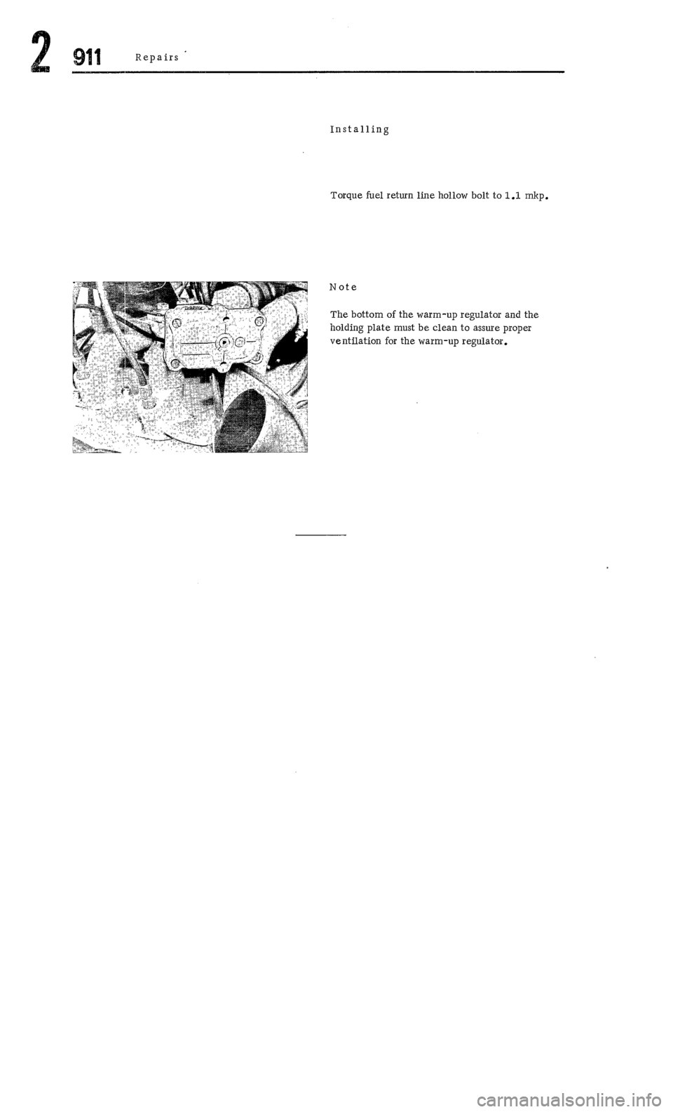 PORSCHE 911 1972 1.G  2 Owners Manual 