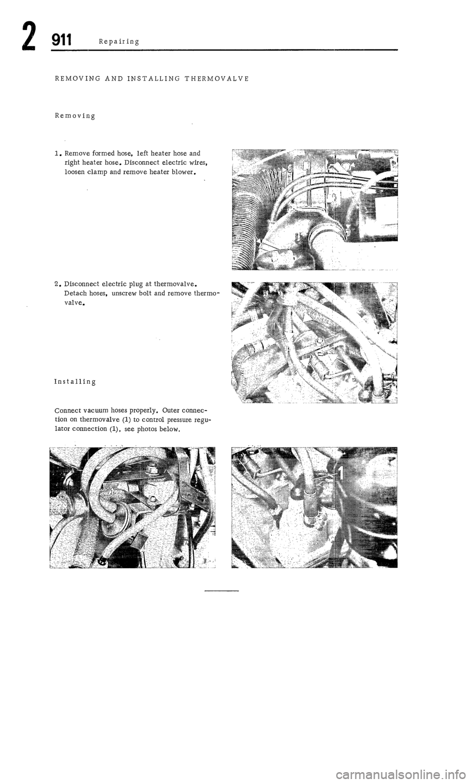 PORSCHE 911 1972 1.G  2 Owners Manual 