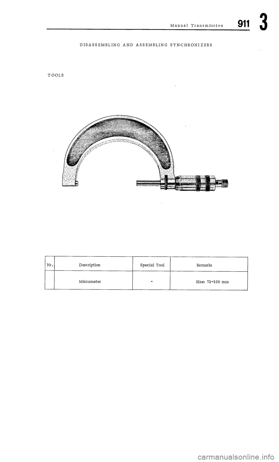 PORSCHE 911 1972 1.G Workshop Manual 3 PORSCHE 911 1972 1.G Workshop Manual 3