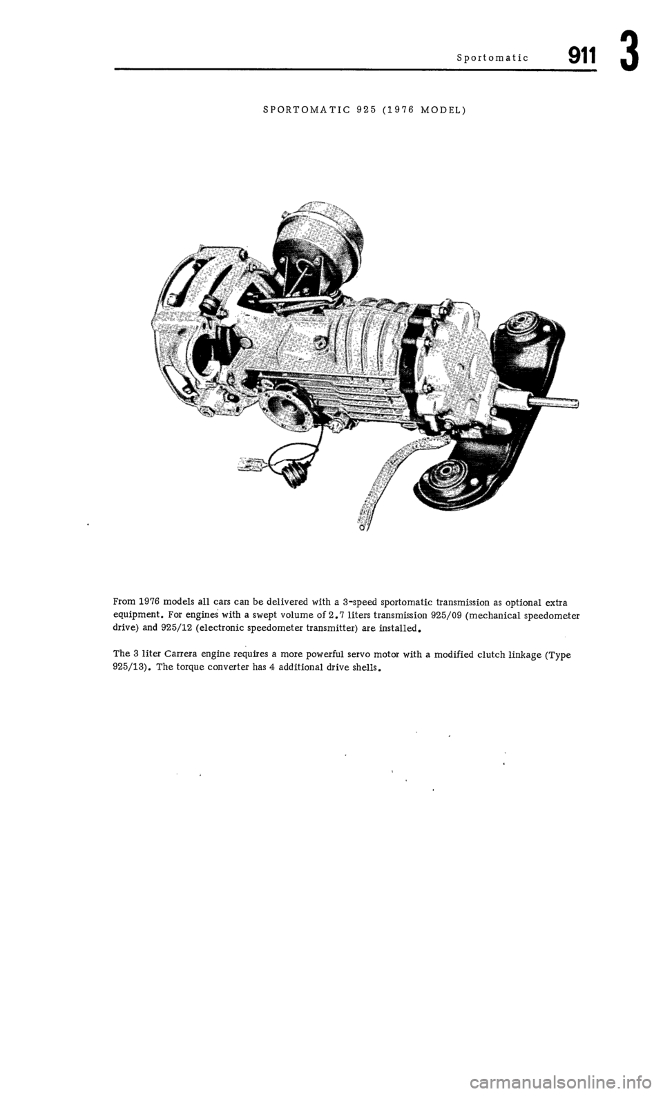 PORSCHE 911 1972 1.G Workshop Manual 3 