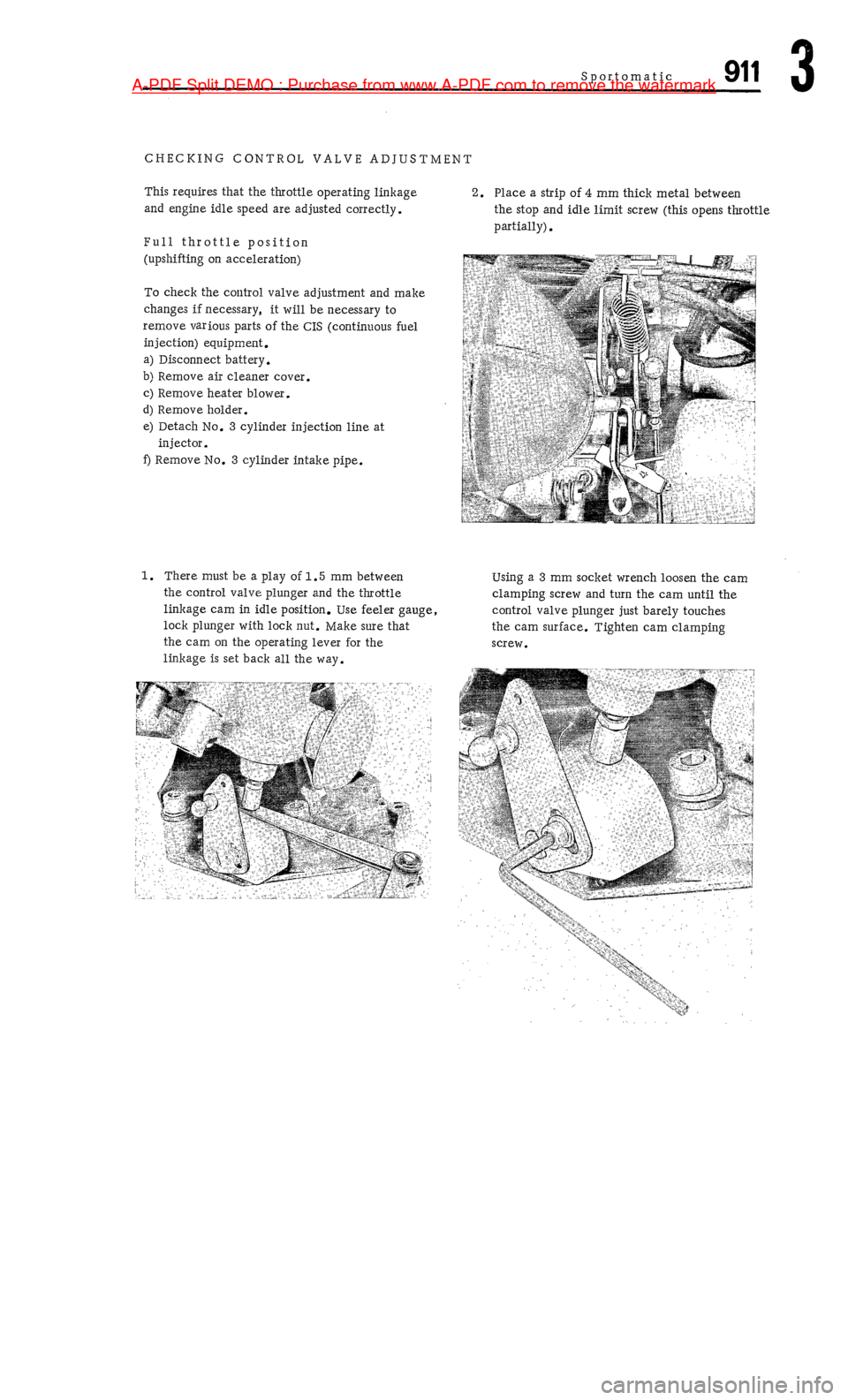 PORSCHE 911 1972 1.G Workshop Manual 4  A-PDF Split DEMO : Purchase from www.A-PDF.com to remove the watermark 