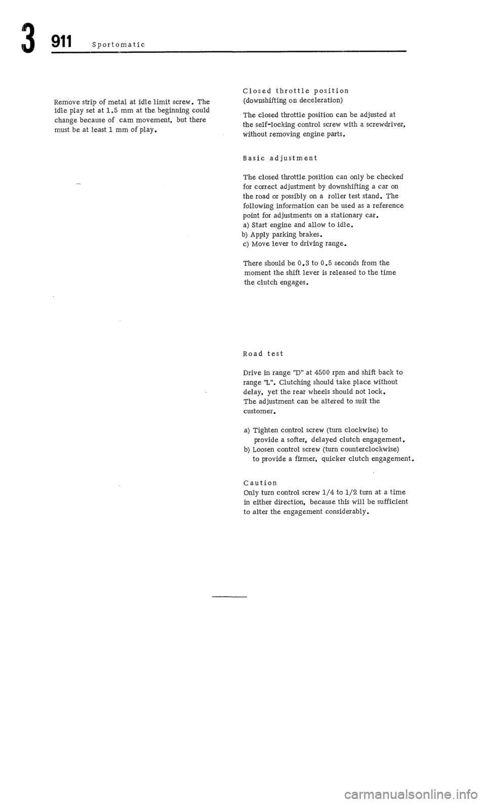 PORSCHE 911 1972 1.G Workshop Manual 4 PORSCHE 911 1972 1.G Workshop Manual 4