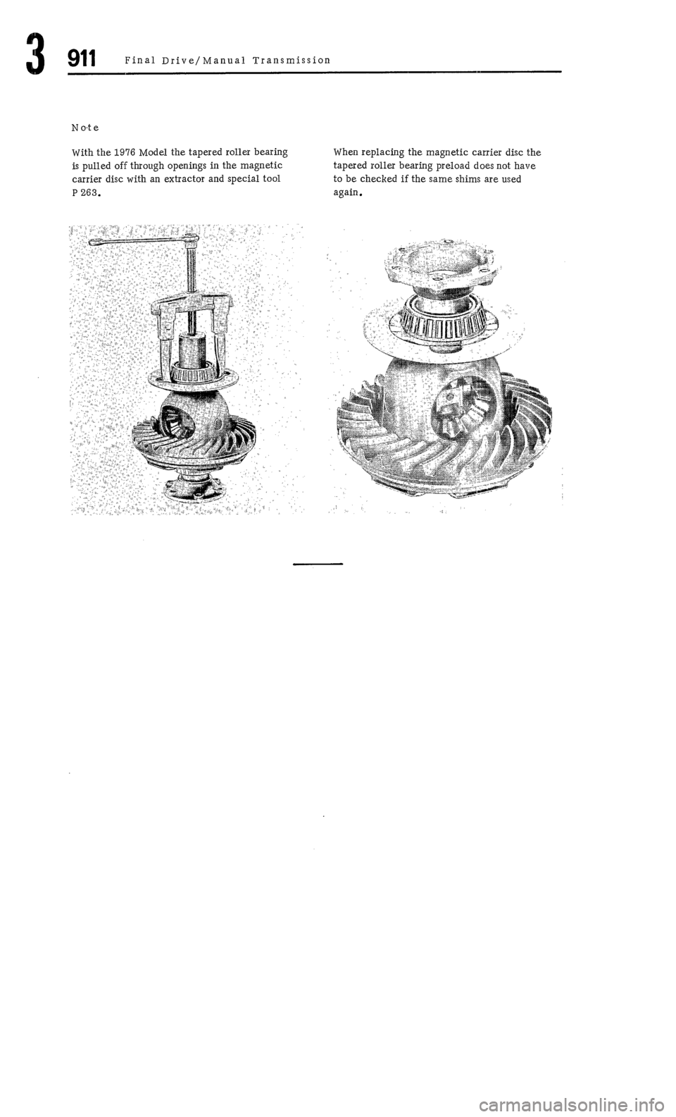 PORSCHE 911 1972 1.G  4 User Guide 