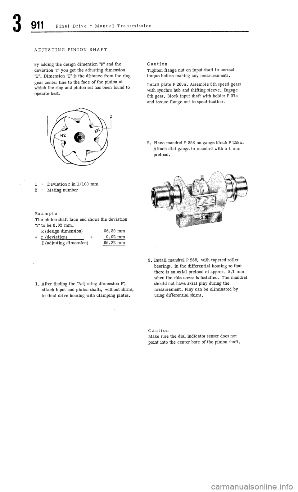 PORSCHE 911 1972 1.G  4 Owners Manual 