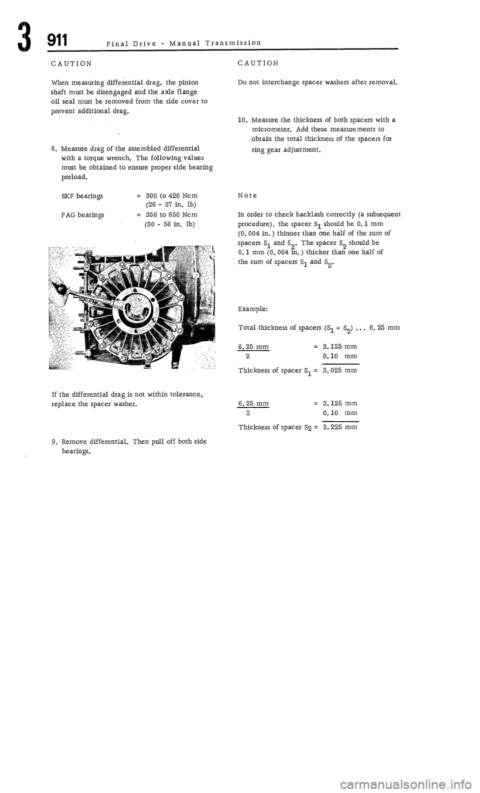 PORSCHE 911 1972 1.G  4 Owners Manual 