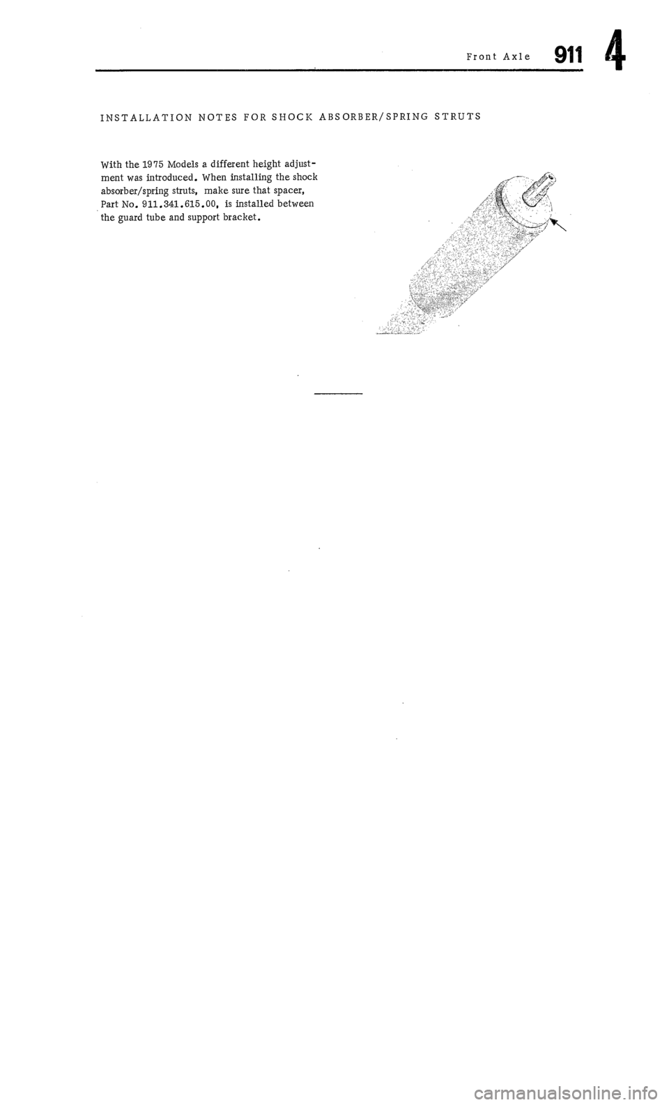PORSCHE 911 1972 1.G 4 Repair Manual PORSCHE 911 1972 1.G 4 Repair Manual