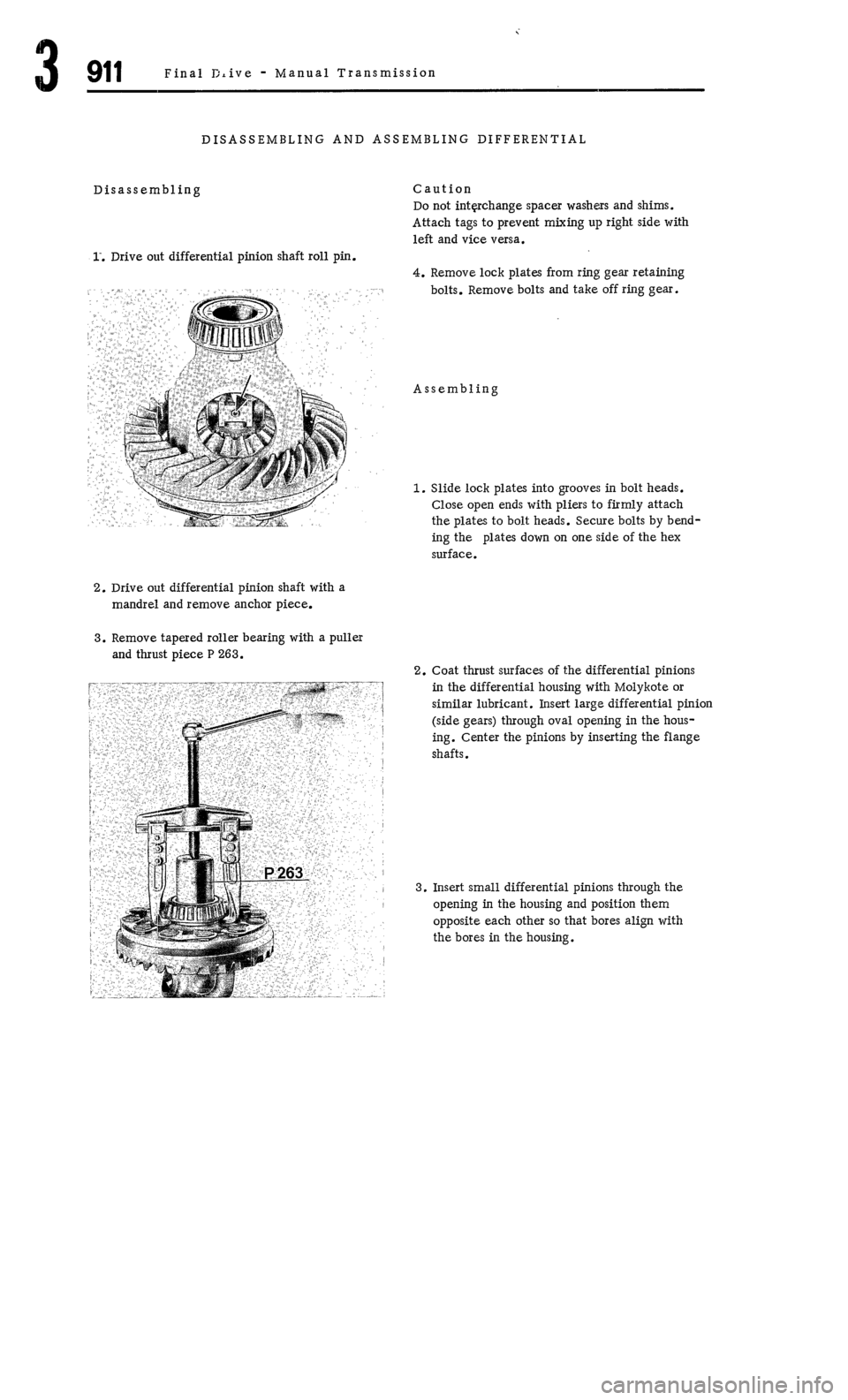 PORSCHE 911 1972 1.G Workshop Manual 4 