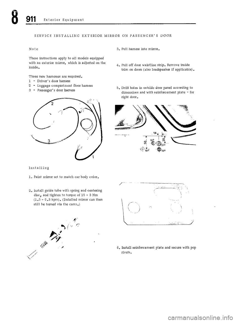 PORSCHE 911 1972 1.G Workshop Manual 5 PORSCHE 911 1972 1.G Workshop Manual 5