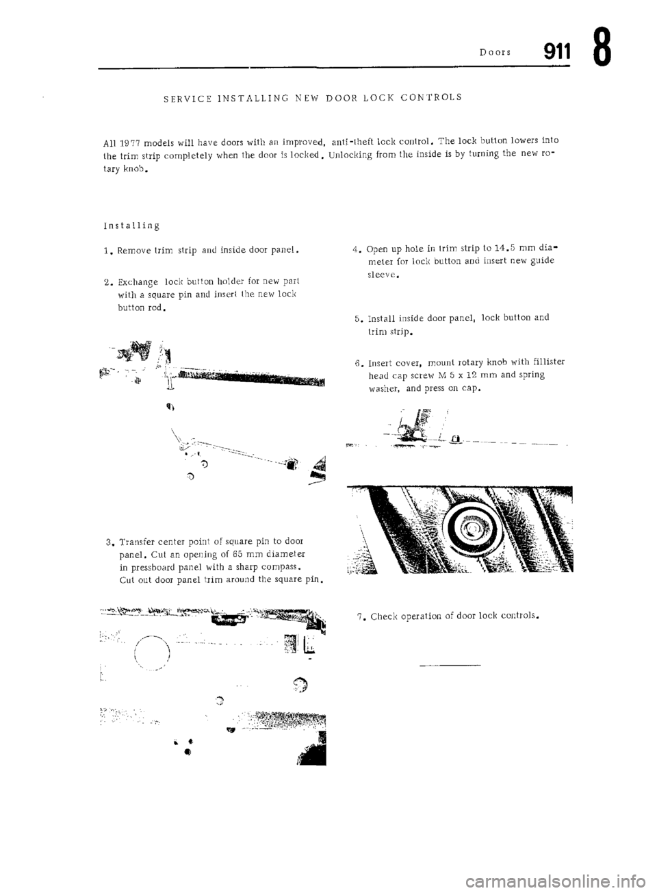 PORSCHE 911 1972 1.G 5 Owners Guide PORSCHE 911 1972 1.G 5 Owners Guide