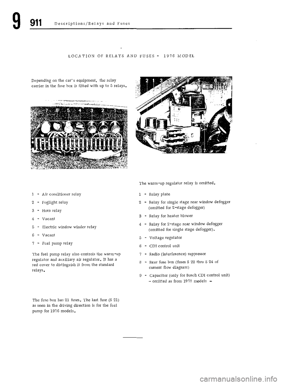 PORSCHE 911 1972 1.G Workshop Manual 6 PORSCHE 911 1972 1.G Workshop Manual 6