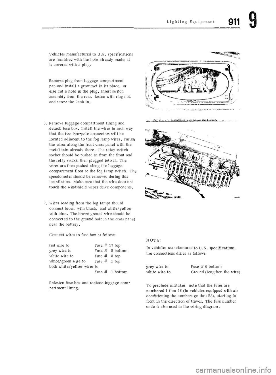PORSCHE 911 1972 1.G Workshop Manual 6 PORSCHE 911 1972 1.G Workshop Manual 6