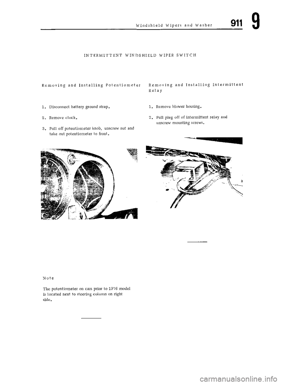 PORSCHE 911 1972 1.G Workshop Manual 6 