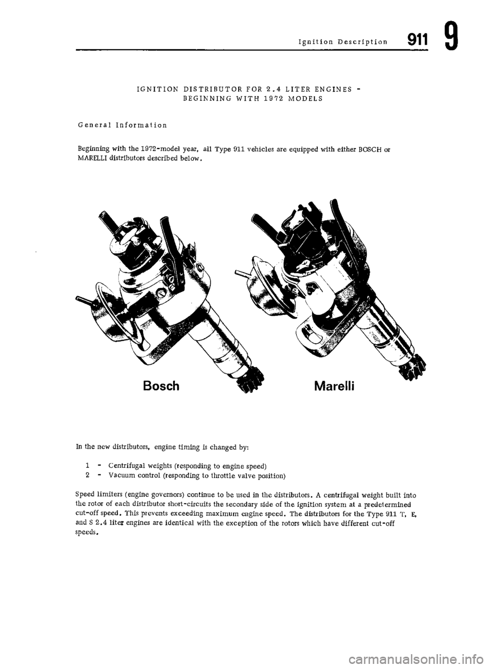 PORSCHE 911 1972 1.G Workshop Manual 6 
