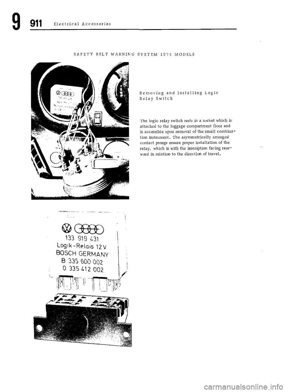 PORSCHE 911 1972 1.G Workshop Manual 7 
