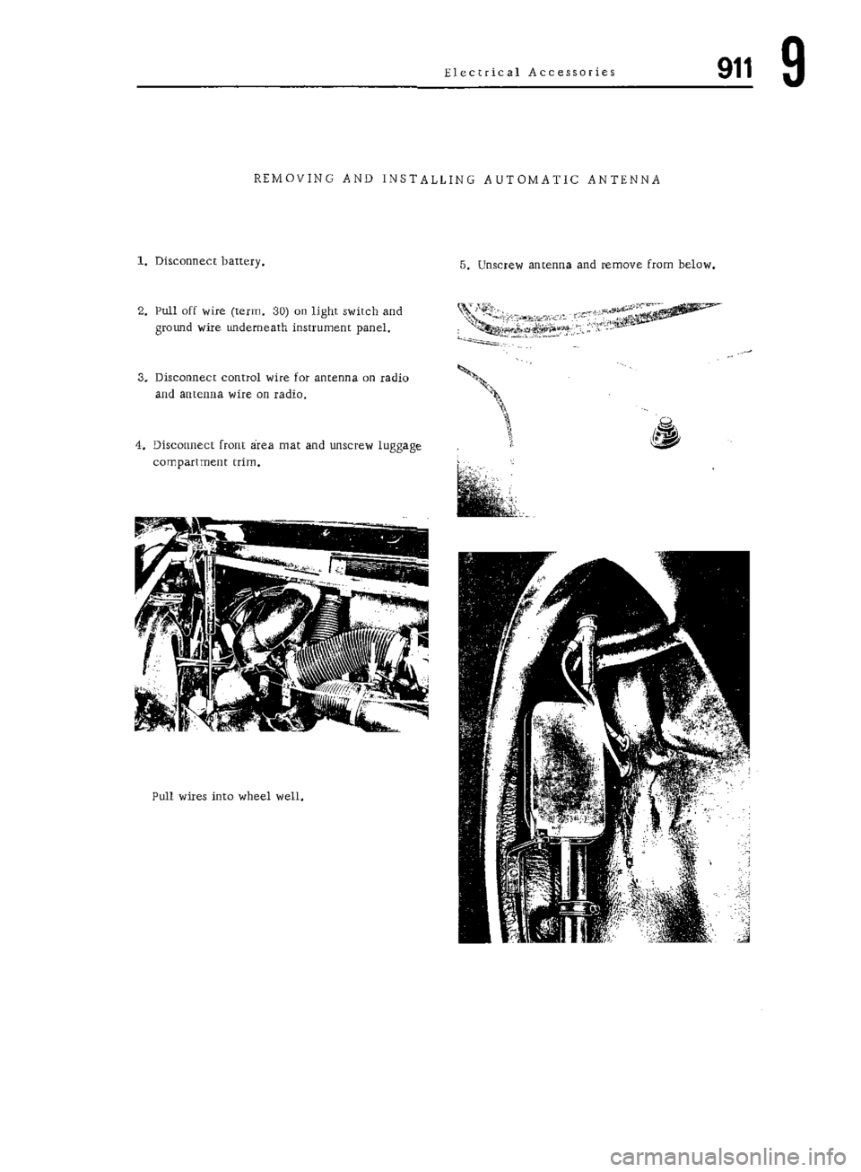 PORSCHE 911 1972 1.G 7 Owners Manual PORSCHE 911 1972 1.G 7 Owners Manual