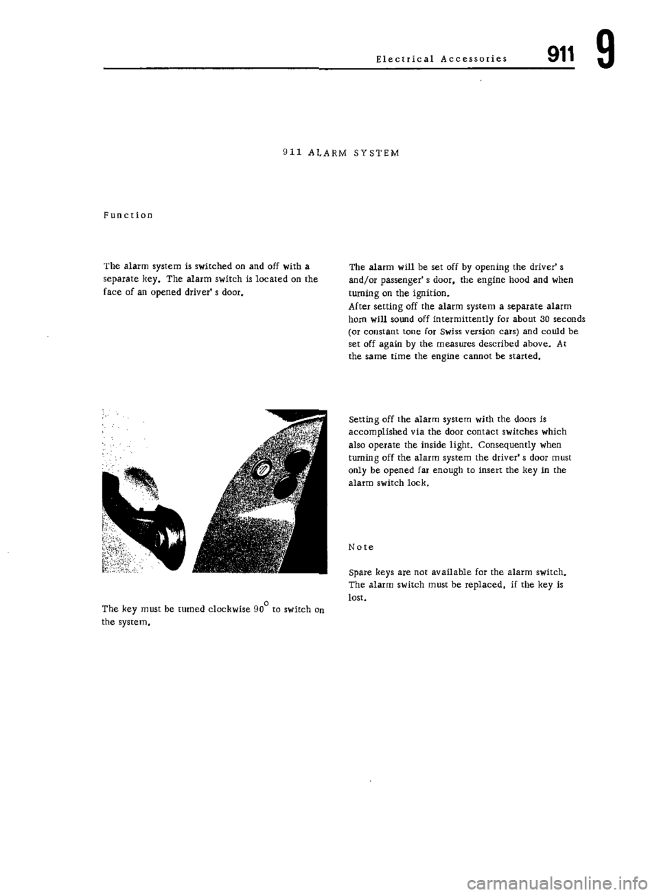 PORSCHE 911 1972 1.G 7 Owners Manual PORSCHE 911 1972 1.G 7 Owners Manual