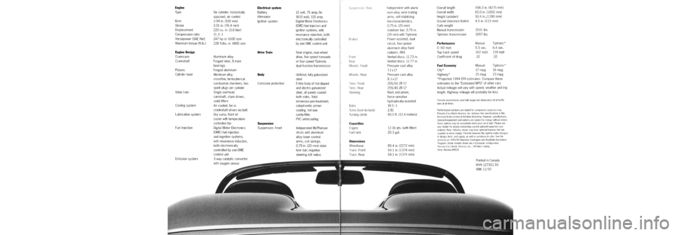 PORSCHE 911 1992 2.G Information Manual 