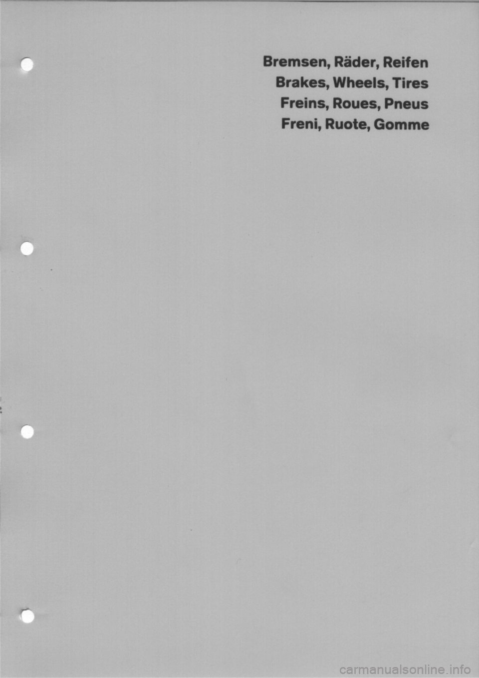 PORSCHE 914 1971 1.G Brakes Workshop Manual 