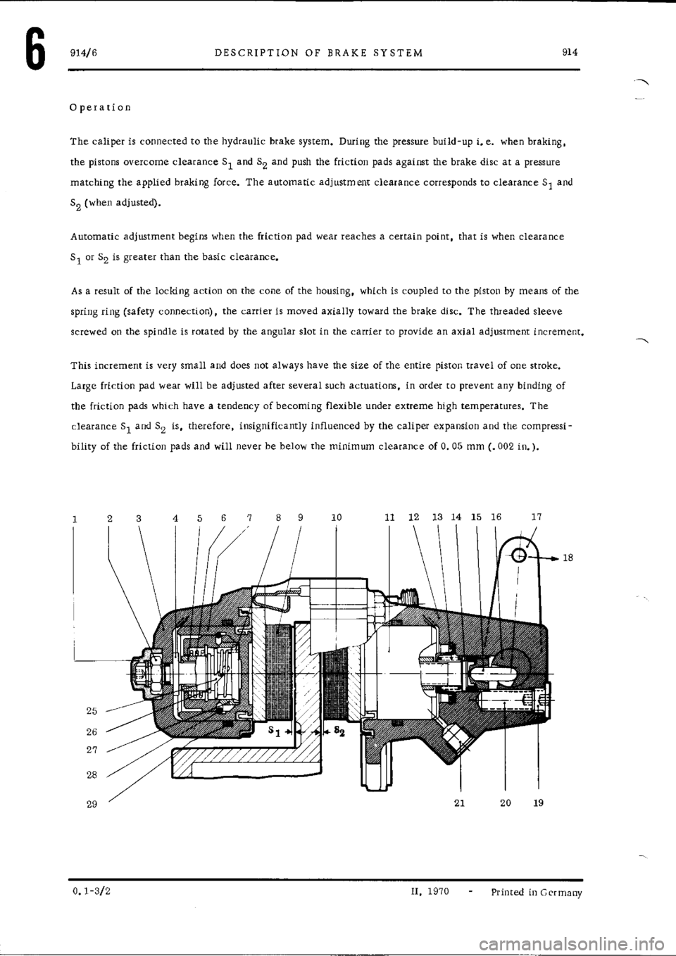 PORSCHE 914 1971 1.G Brakes User Guide 