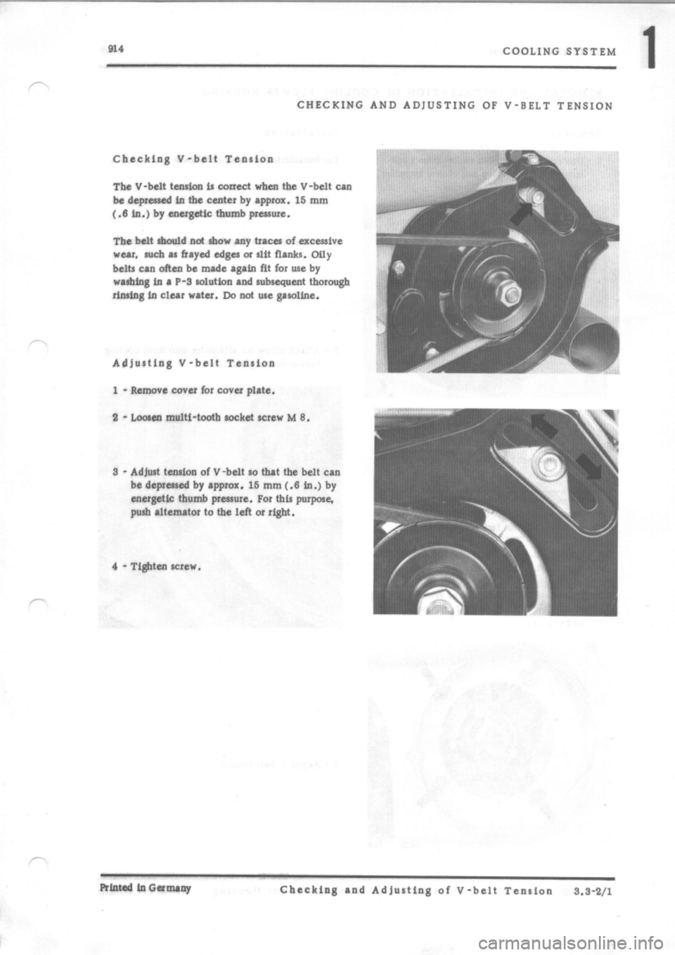 PORSCHE 914 1971 1.G Engine 2 User Guide 