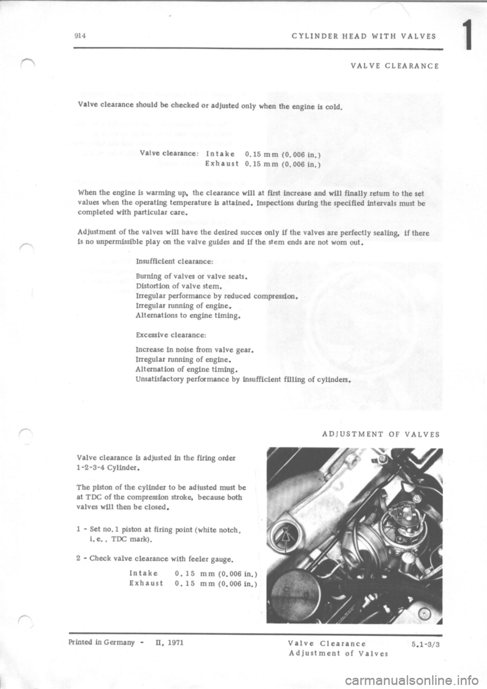 PORSCHE 914 1971 1.G Engine 2 Owners Guide 