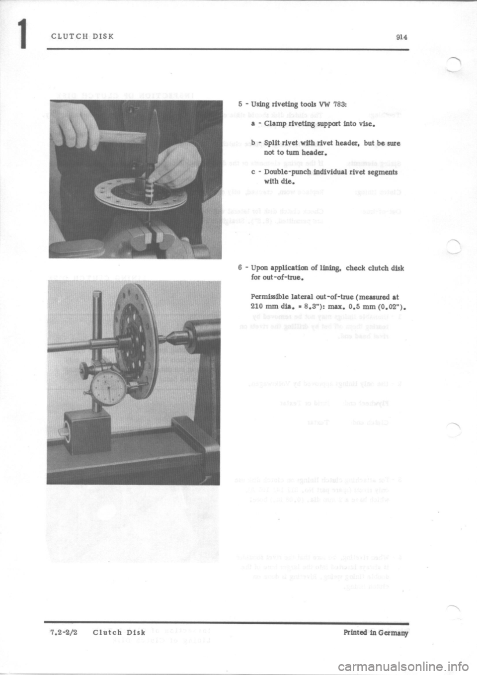 PORSCHE 914 1971 1.G Engine 3 User Guide 
