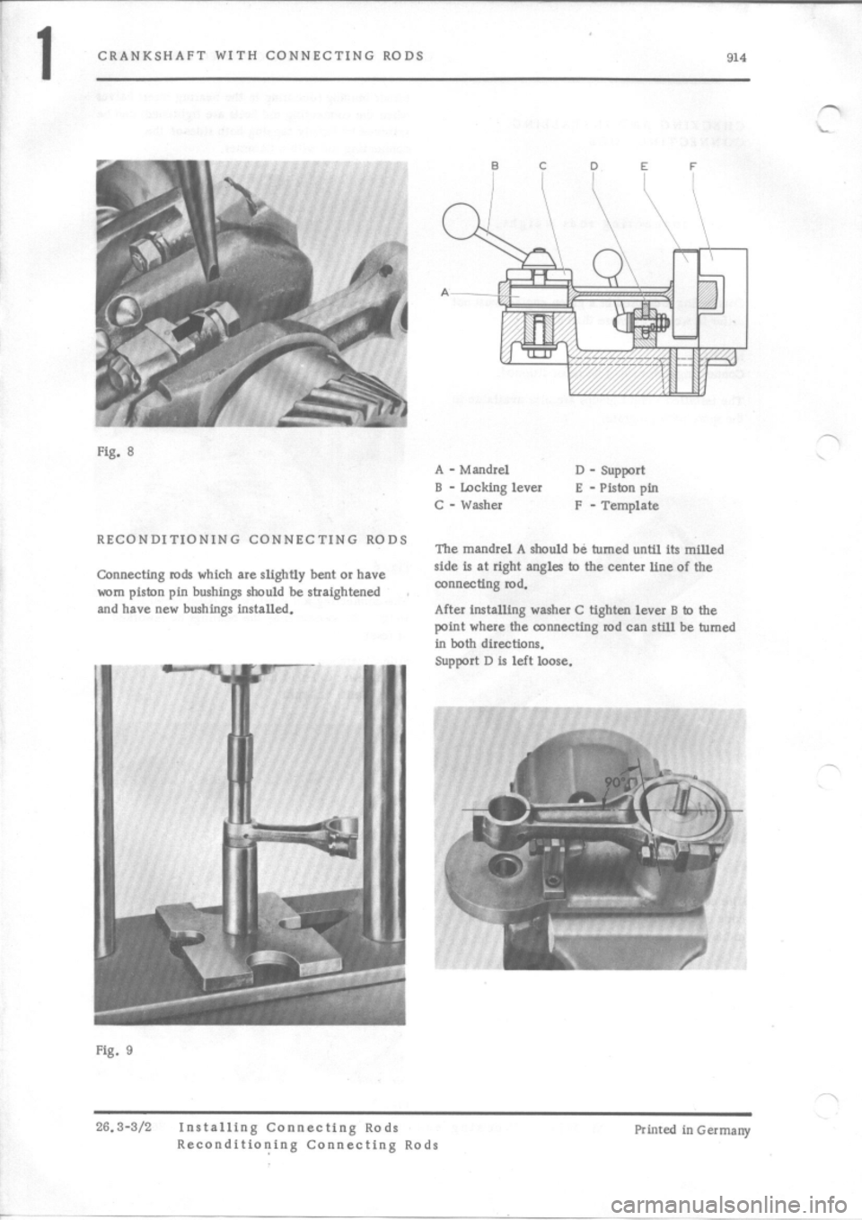 PORSCHE 914 1973 1.G Engine 4 Repair Manual 