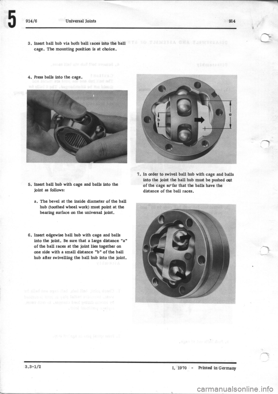 PORSCHE 914 1976 1.G Rear Axle Owners Guide 