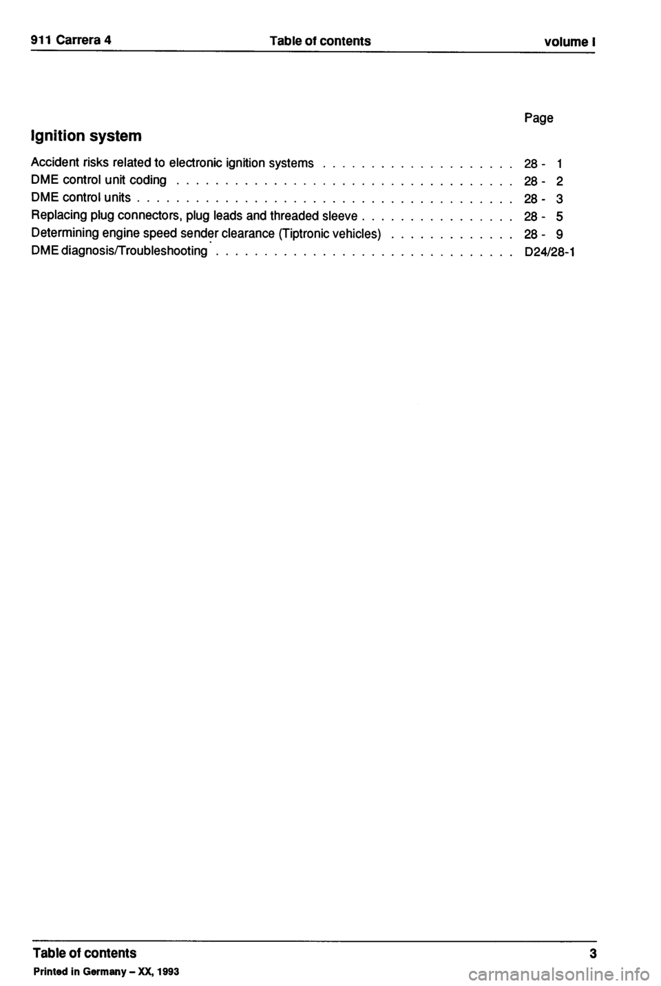 PORSCHE 964 1990 2.G Service User Guide 