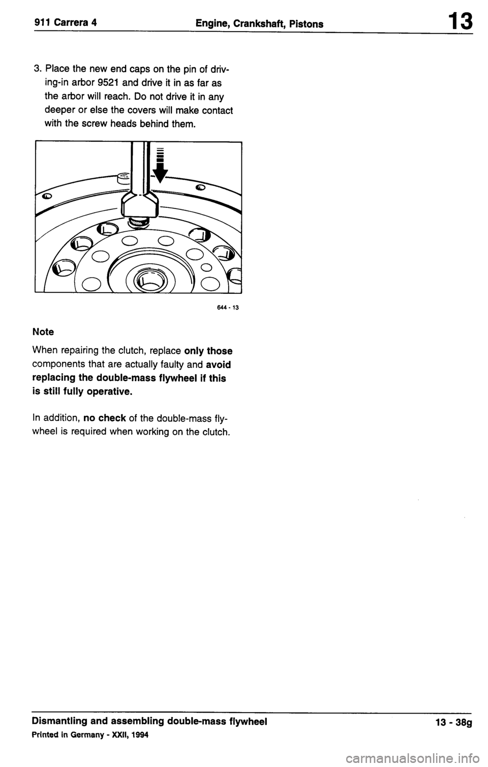 PORSCHE 964 1988 2.G Service Workshop Manual PORSCHE 964 1988 2.G Service Workshop Manual